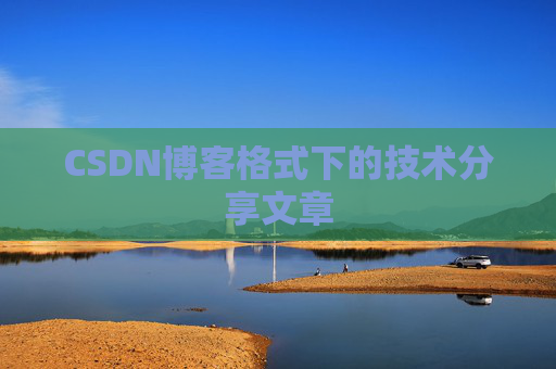 CSDN博客格式下的技术分享文章